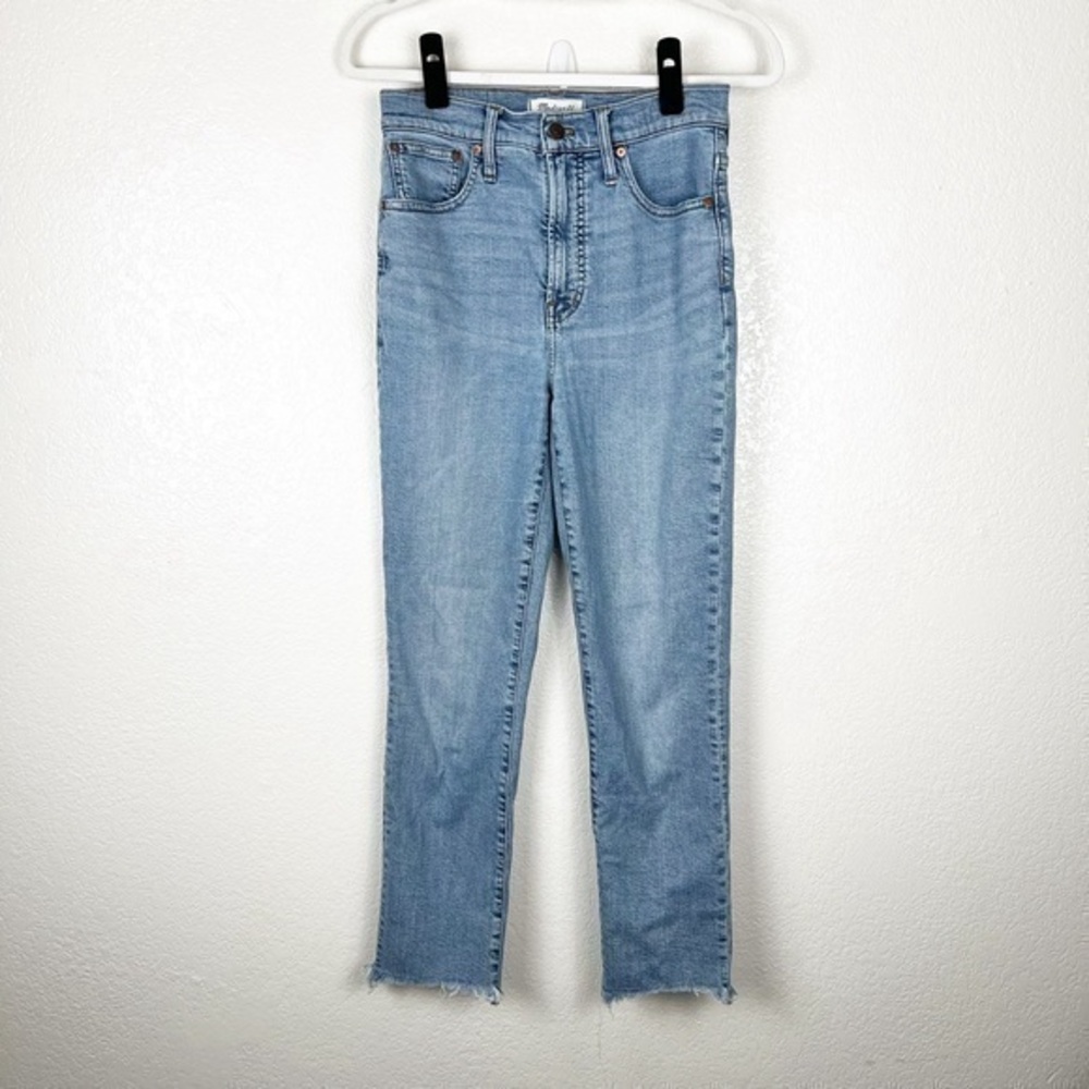 Madewell The Perfect Vintage Jean in Hoyne Wash Light Wash Cotton Blend Size 26